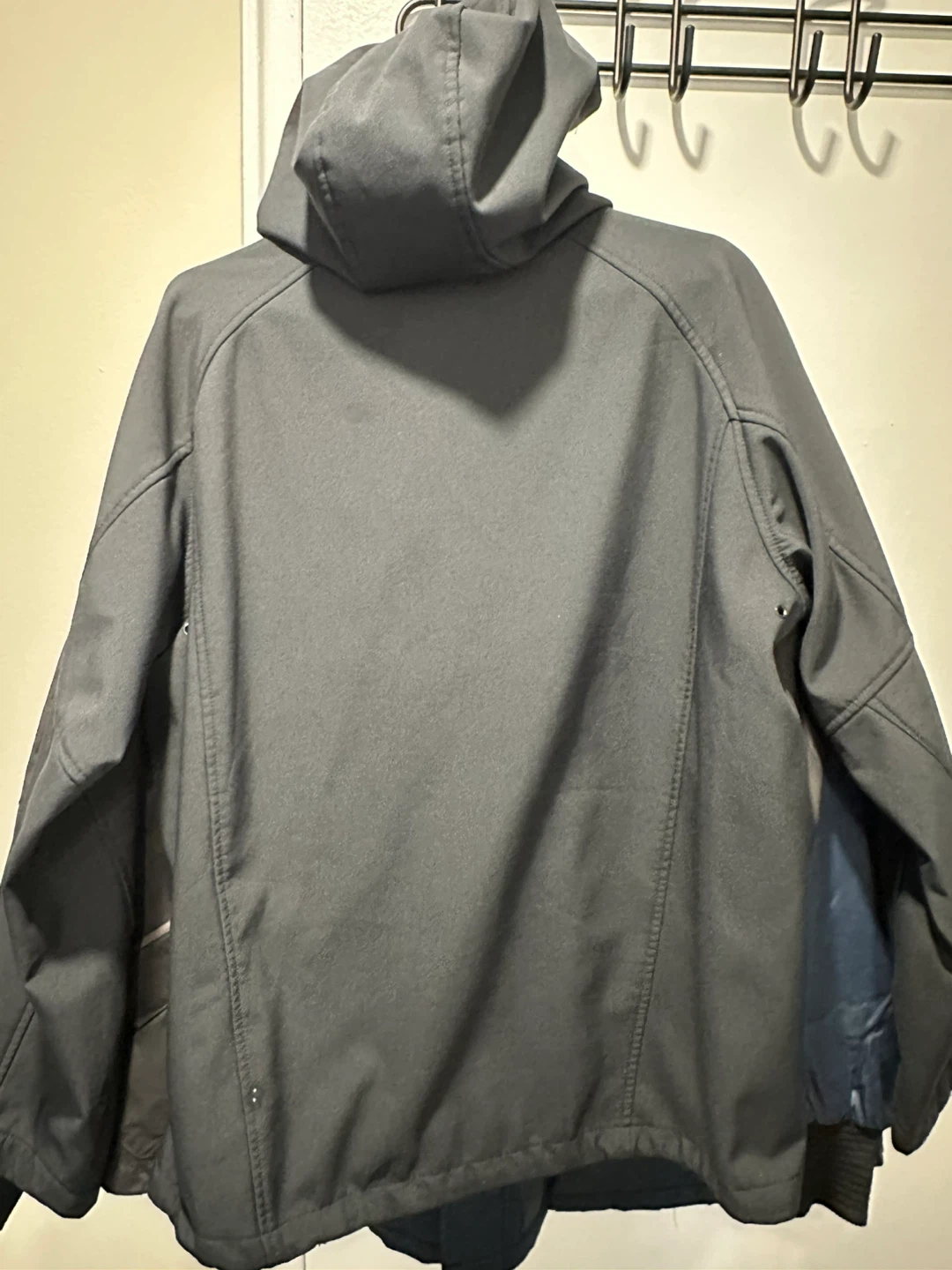 Black Hooded Softshell Jacket - photo 2