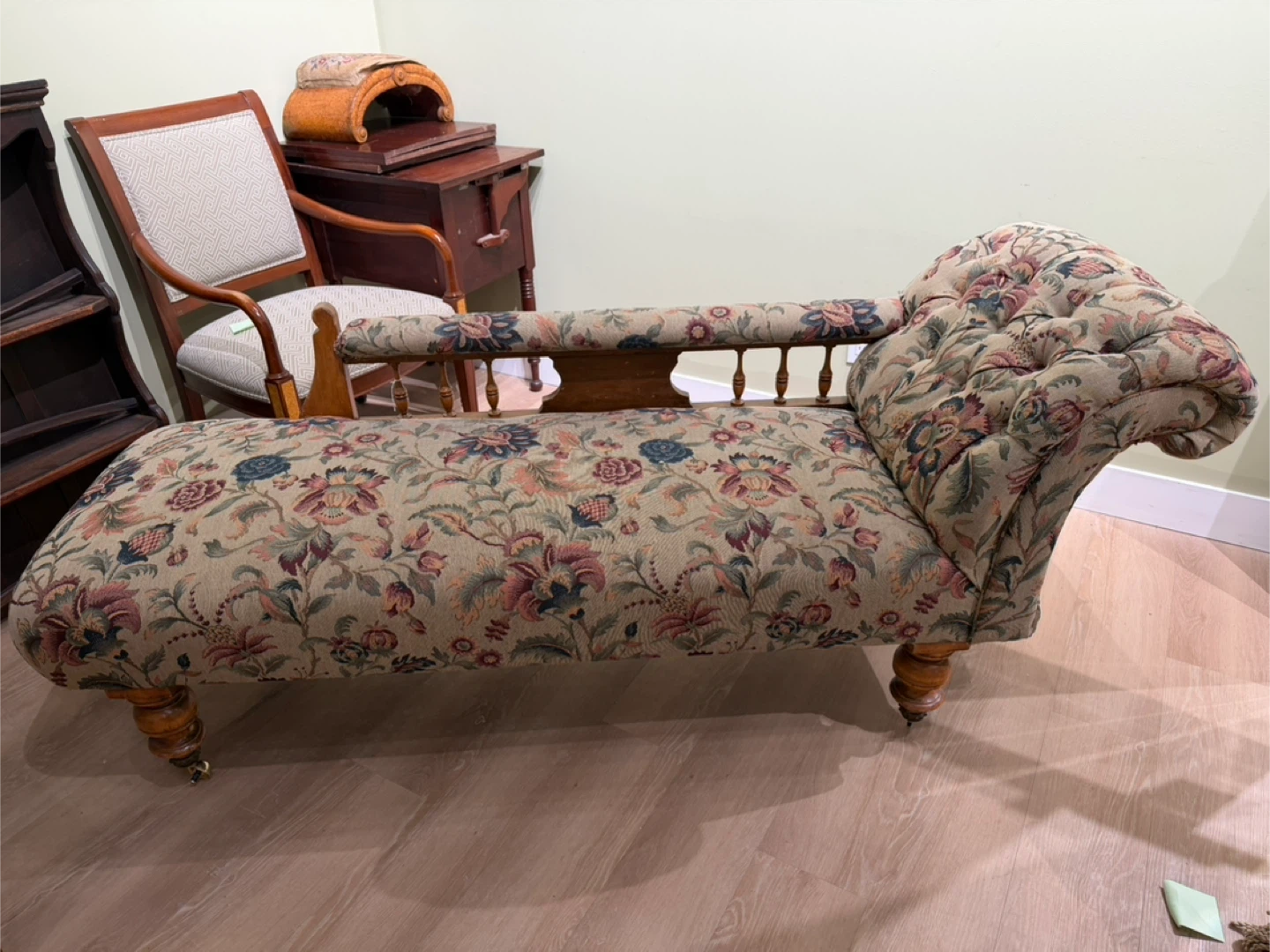 Floral Chaise Lounge Chair