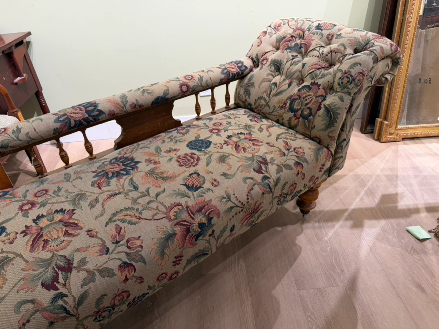 Floral Chaise Lounge Chair - photo 2