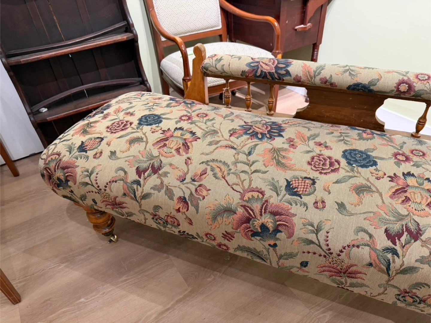 Floral Chaise Lounge Chair - photo 3