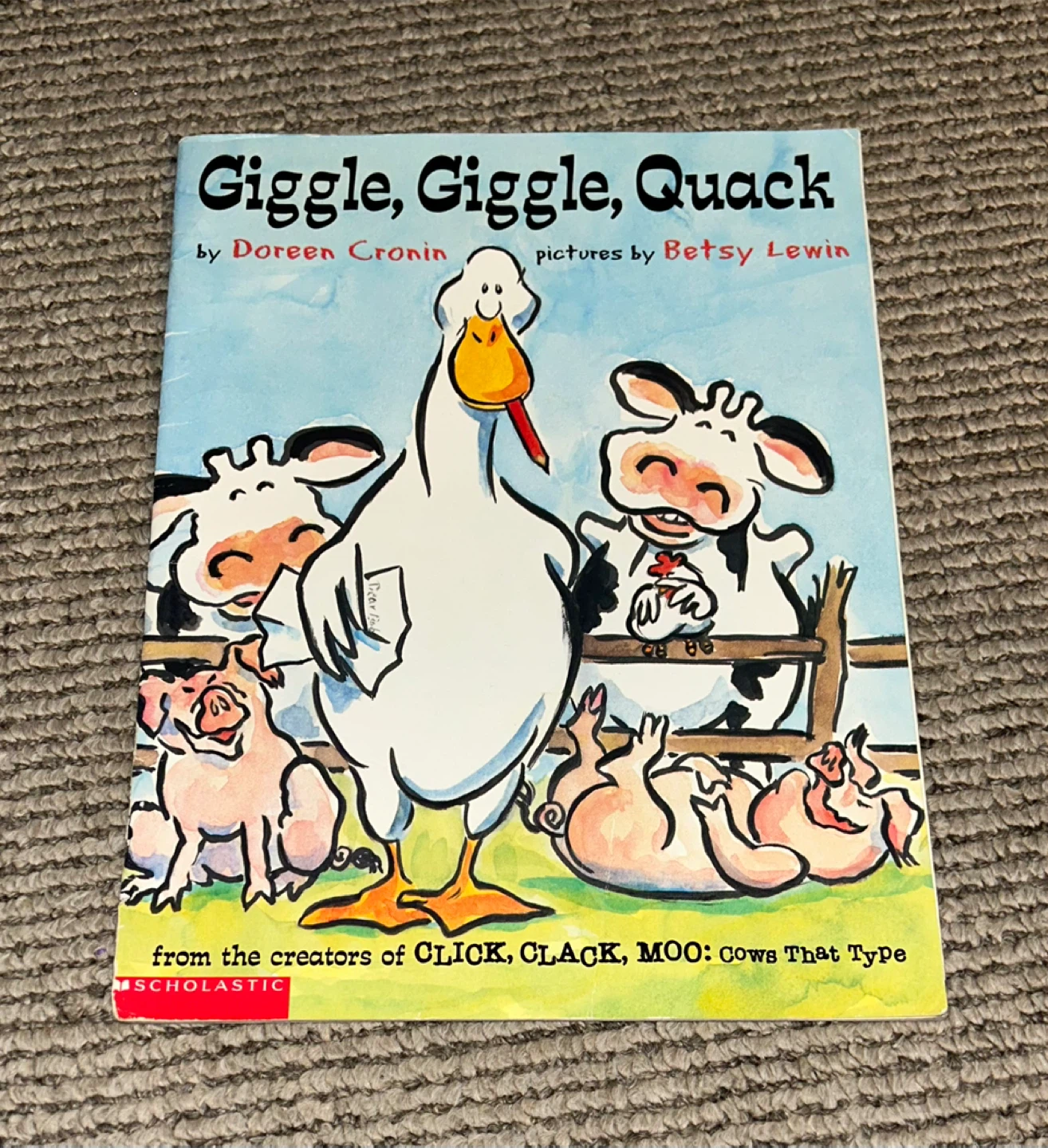 Giggle, Giggle, Quack Children's Book by Doreen Cronin
