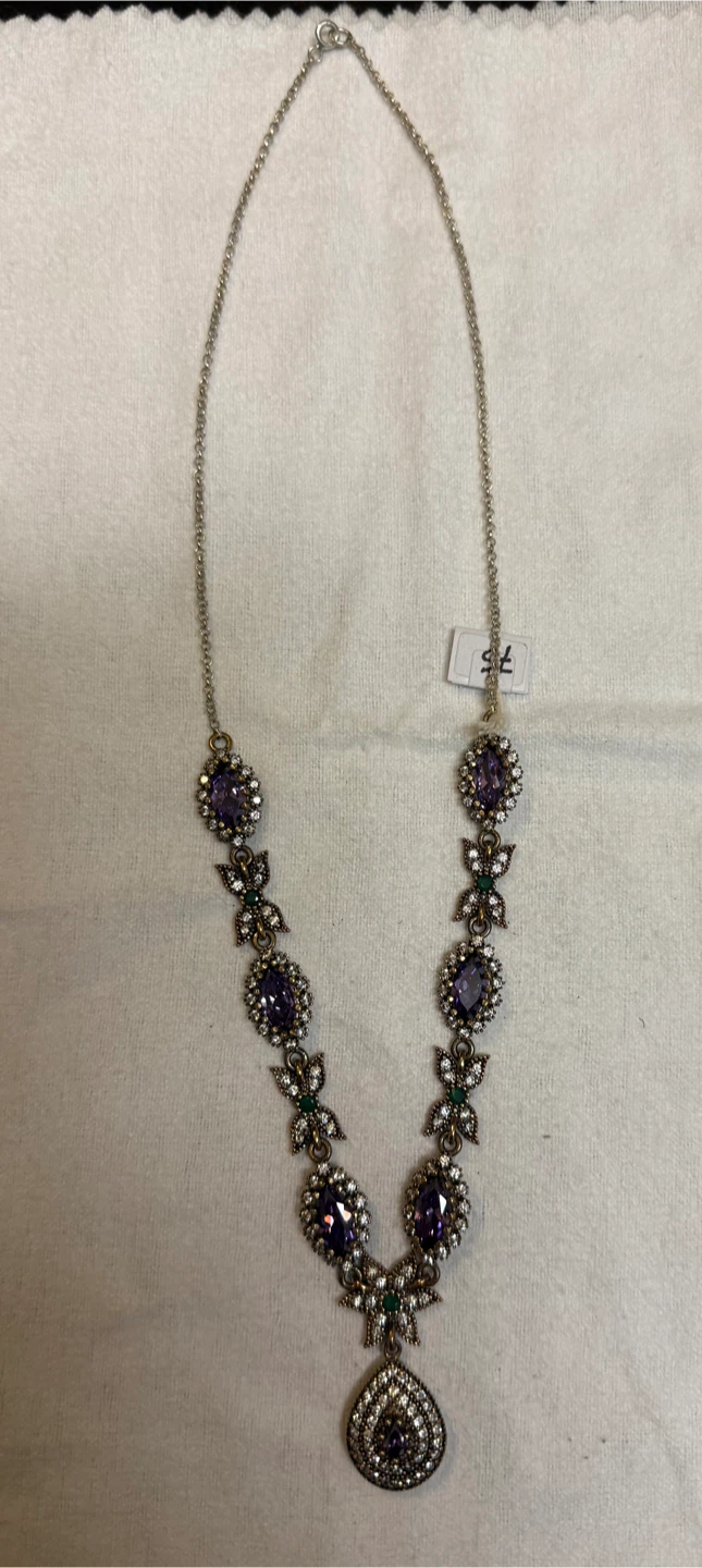 Sterling Silver 925 with Copper 19” Necklace