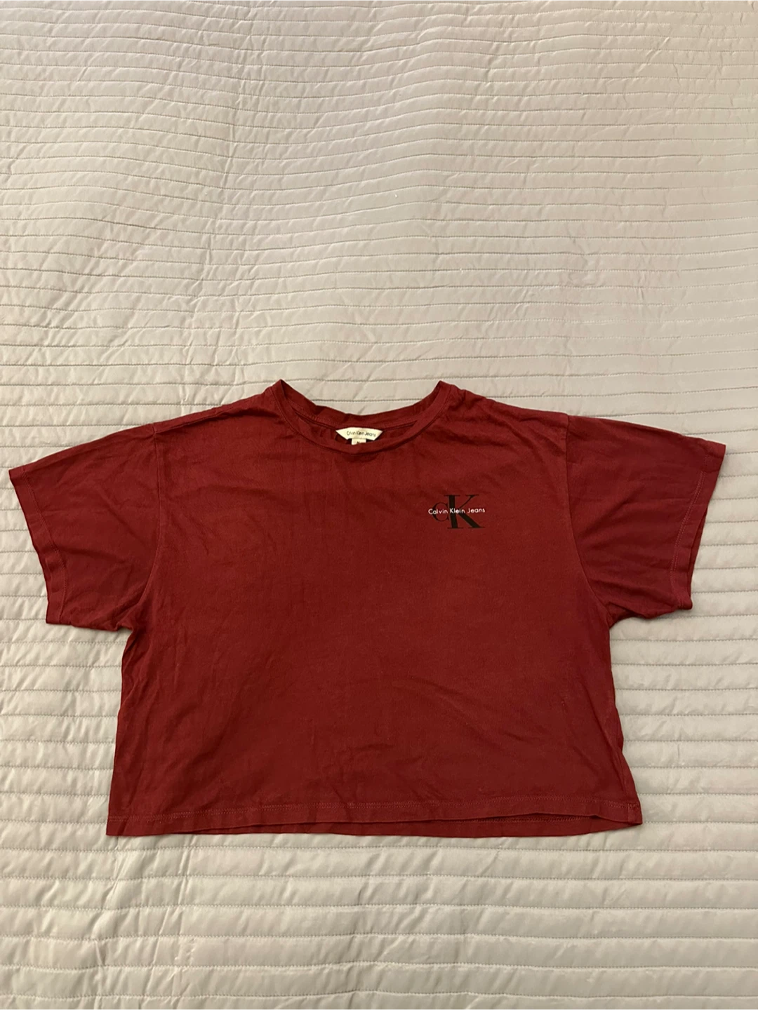 Calvin Klein Jeans Cropped T-Shirt - Size M