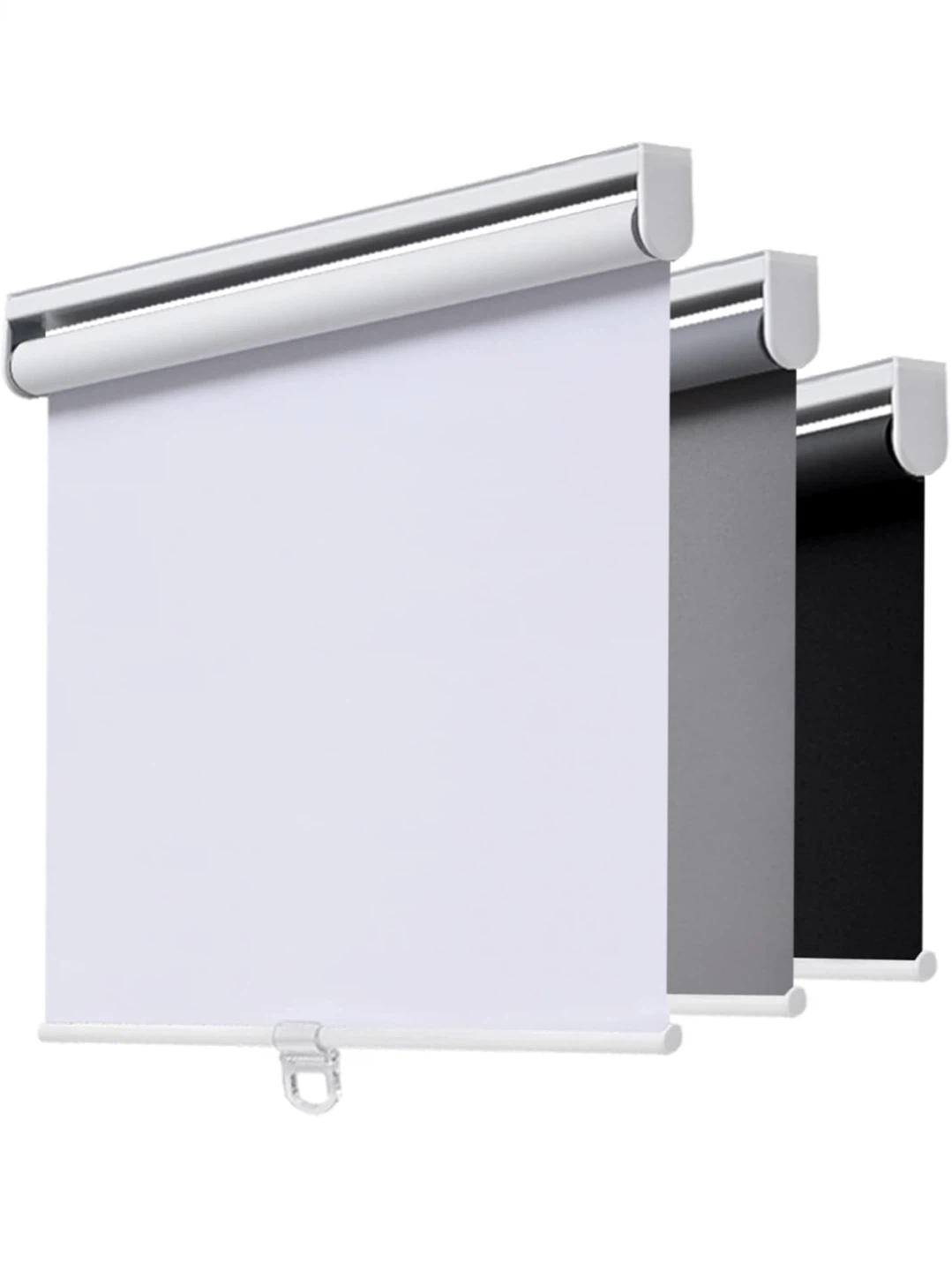 White 100% Blackout Roller Blind Shade - 23" x 72"