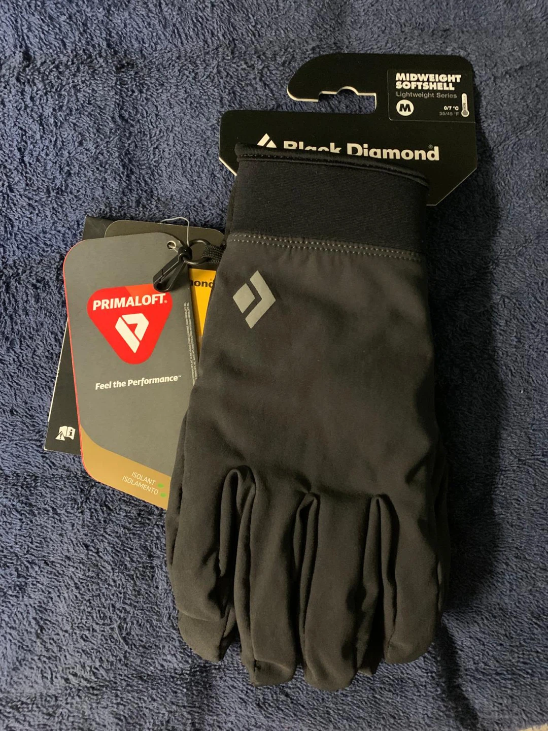 Black Diamond Midweight Softshell Gloves - Size M