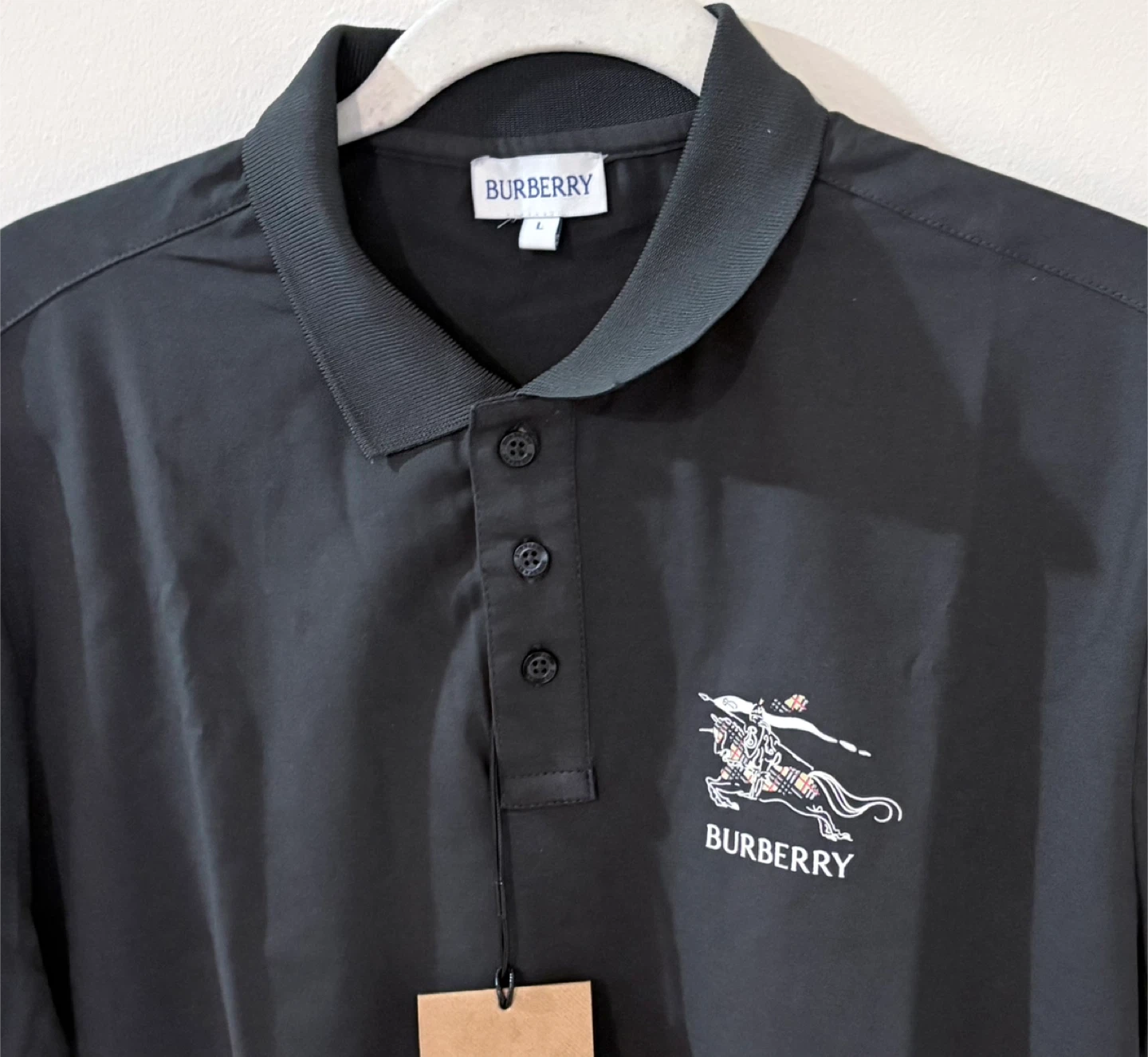 Burberry Black Polo Shirt  - Size L - photo 2
