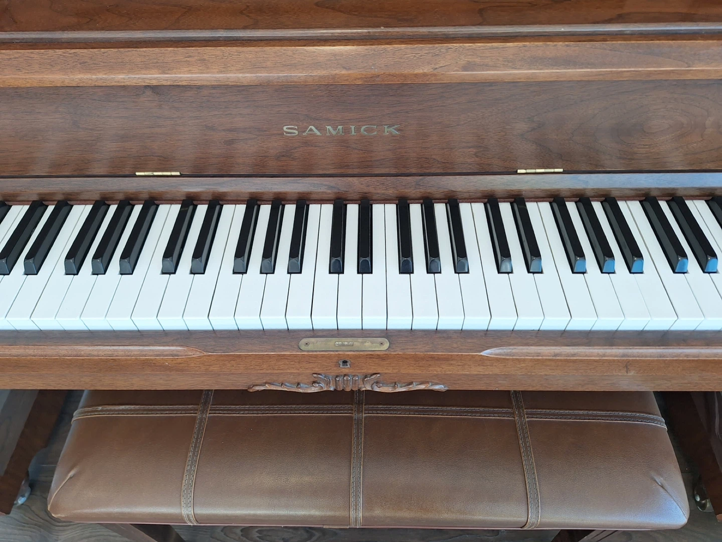 Samick Upright Piano with Bench - photo 2