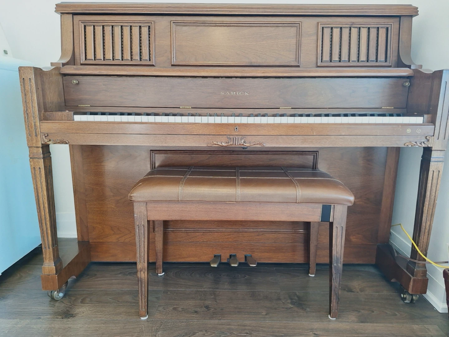 Samick Upright Piano with Bench