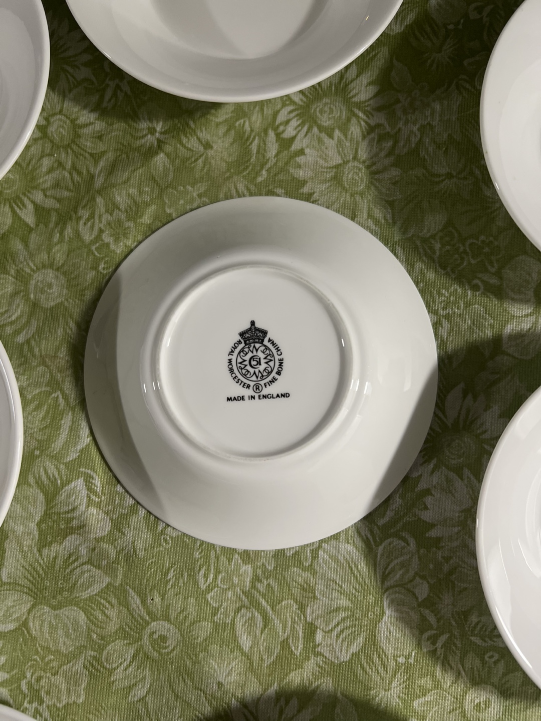 Vintage Set of 8 Royal Worcester Fine Bone China Bowls (5.5")