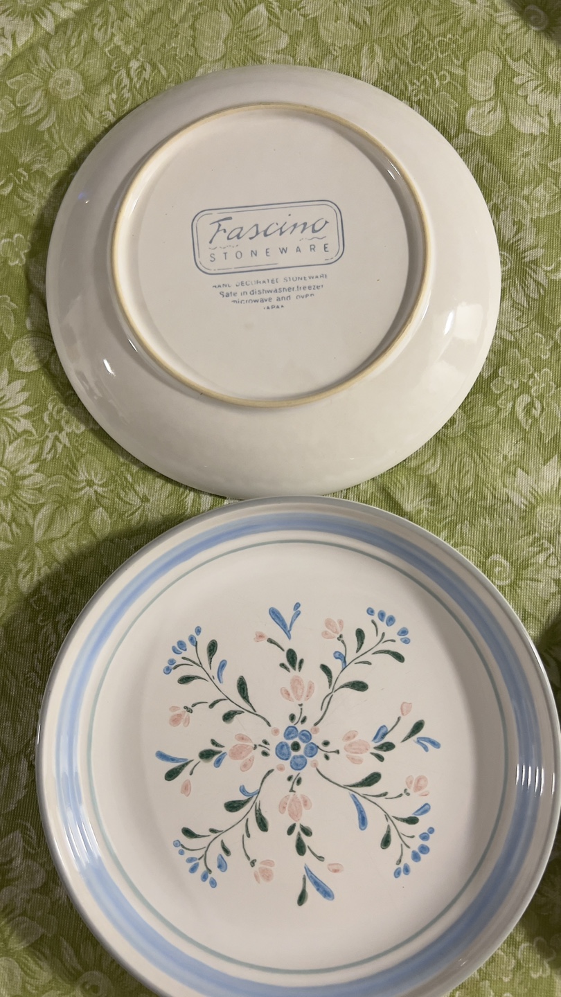 Set of 6 Vintage Fascino Japan Salad Plates (7.5") - photo 2
