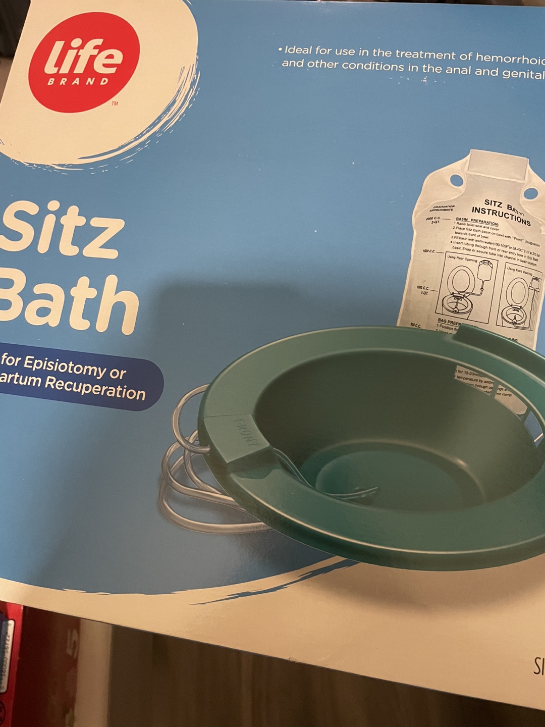 Sitz Bath for Episiotomy or Postpartum Recuperation