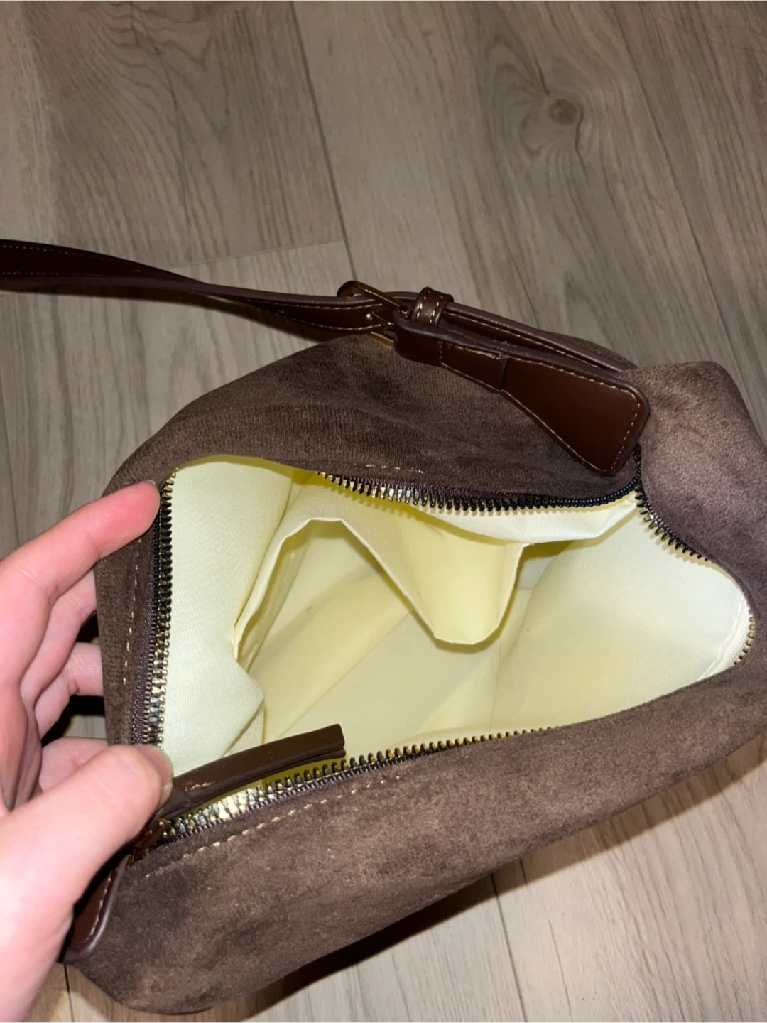 Brown Suede Shoulder Bag - photo 2