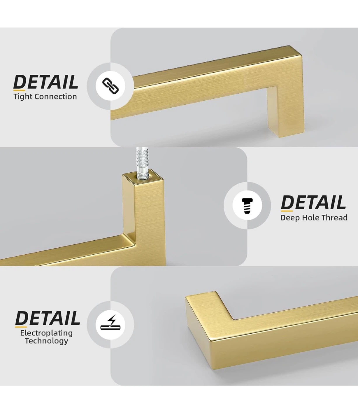 Brass Cabinet Drawer Pulls (17 Pack) DP17 - photo 5