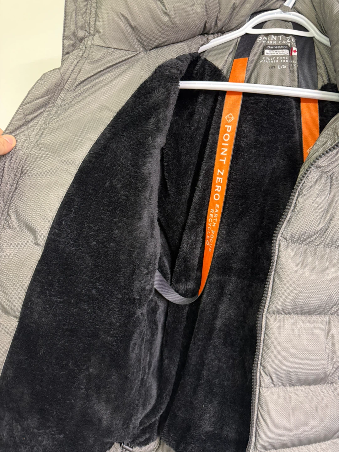 Point Zero Men's Puffer Jacket L/G Grey - photo 5