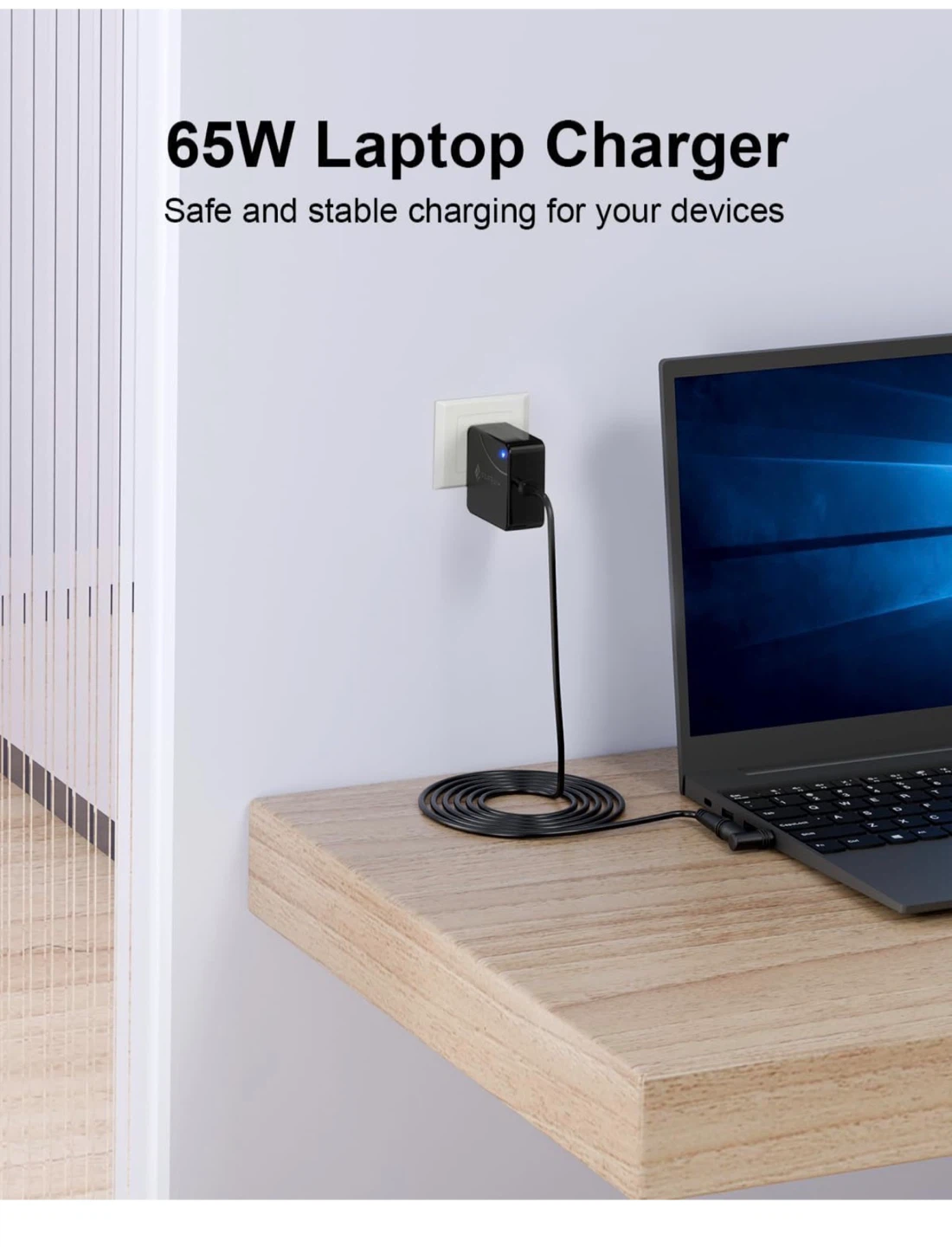 65W Laptop Charger with 4 Different Tips L65 - photo 2