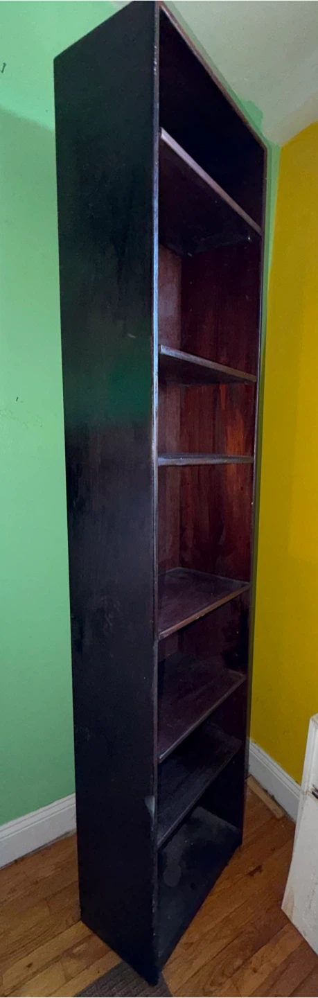 Dark Wood Tall Bookshelf - photo 2