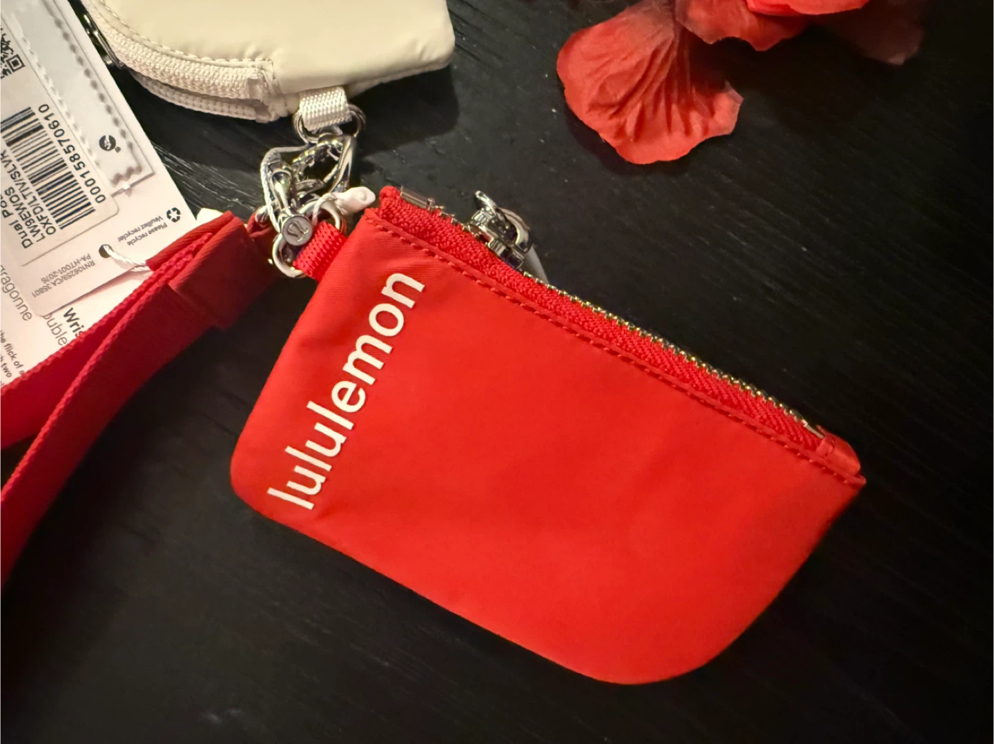 Lululemon Dual Pouch Wristlet Red/Cream - photo 2