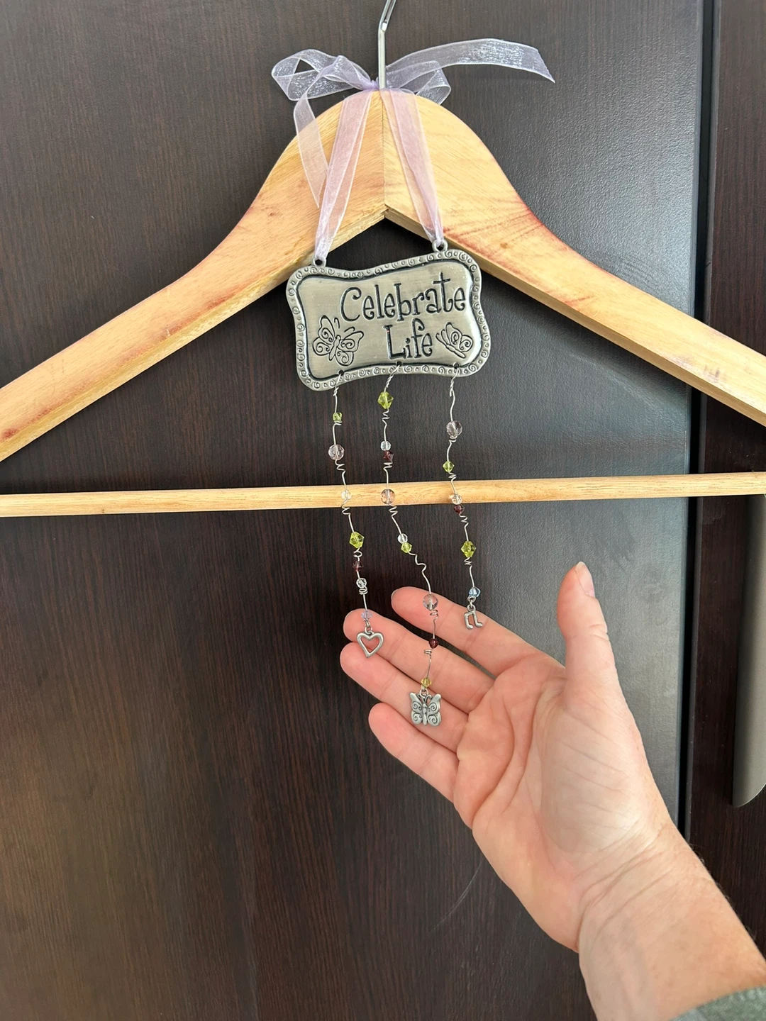 Celebrate Life Hanging Decor with Beads and Charms