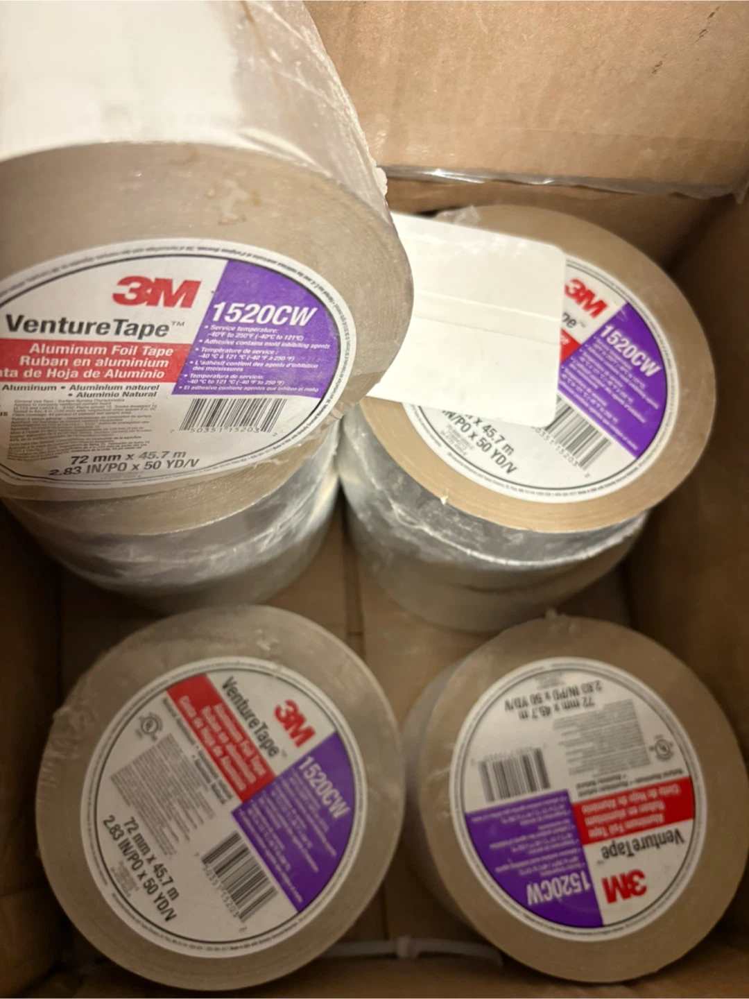 3M VentureTape 1520CW Aluminum Foil Tape (5 rolls) - photo 2