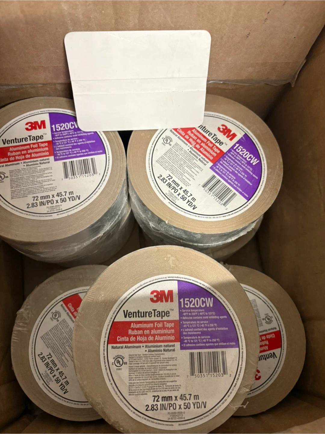 3M VentureTape 1520CW Aluminum Foil Tape (5 rolls) - photo 3