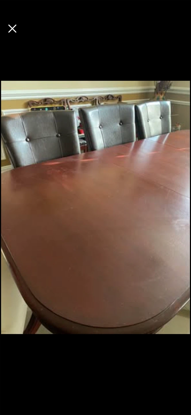 Wooden Dining Table and Chairs