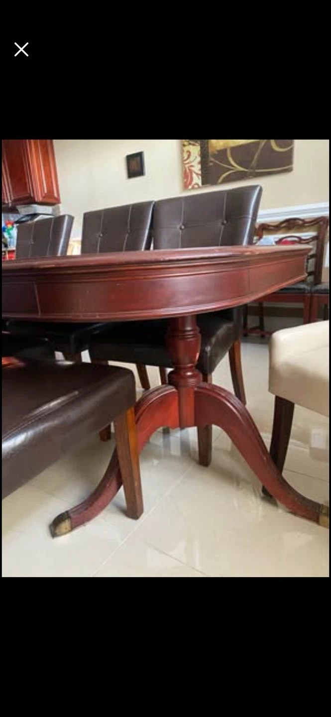Wooden Dining Table and Chairs - photo 2