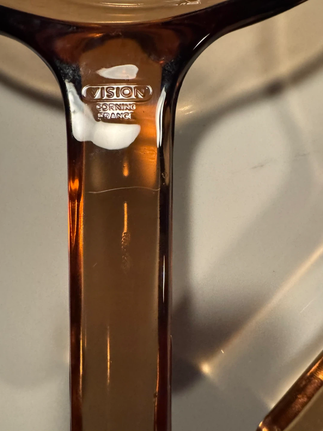 Vintage Corning Vision Amber Glass Saucepan Set – France - photo 2