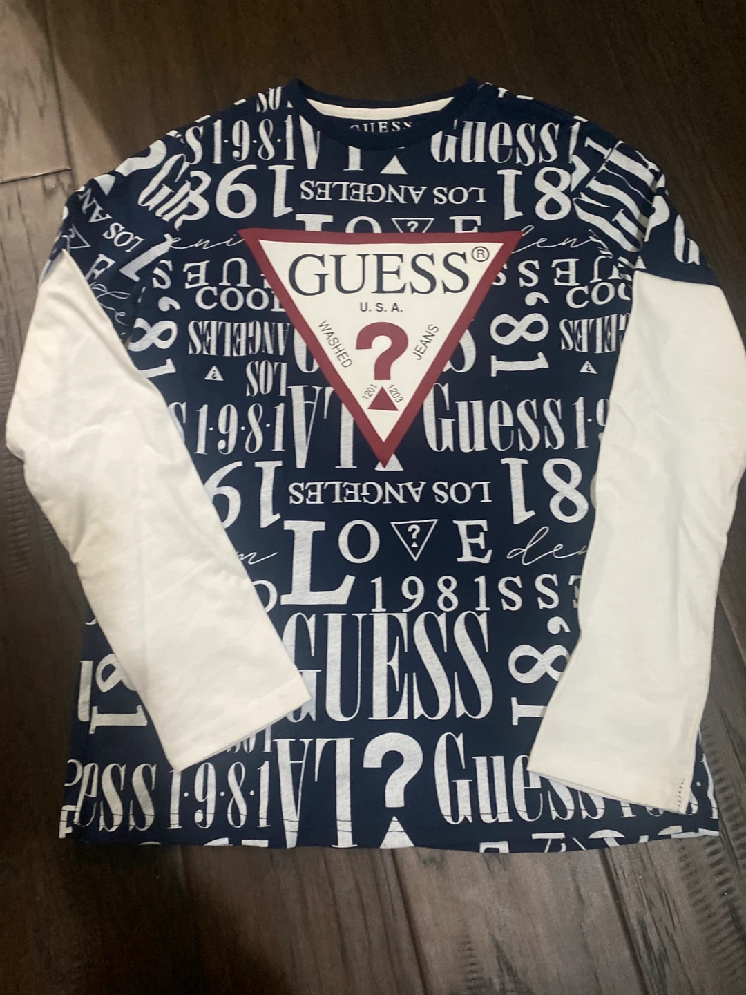 Guess Los Angeles Long Sleeve Shirt Size 12