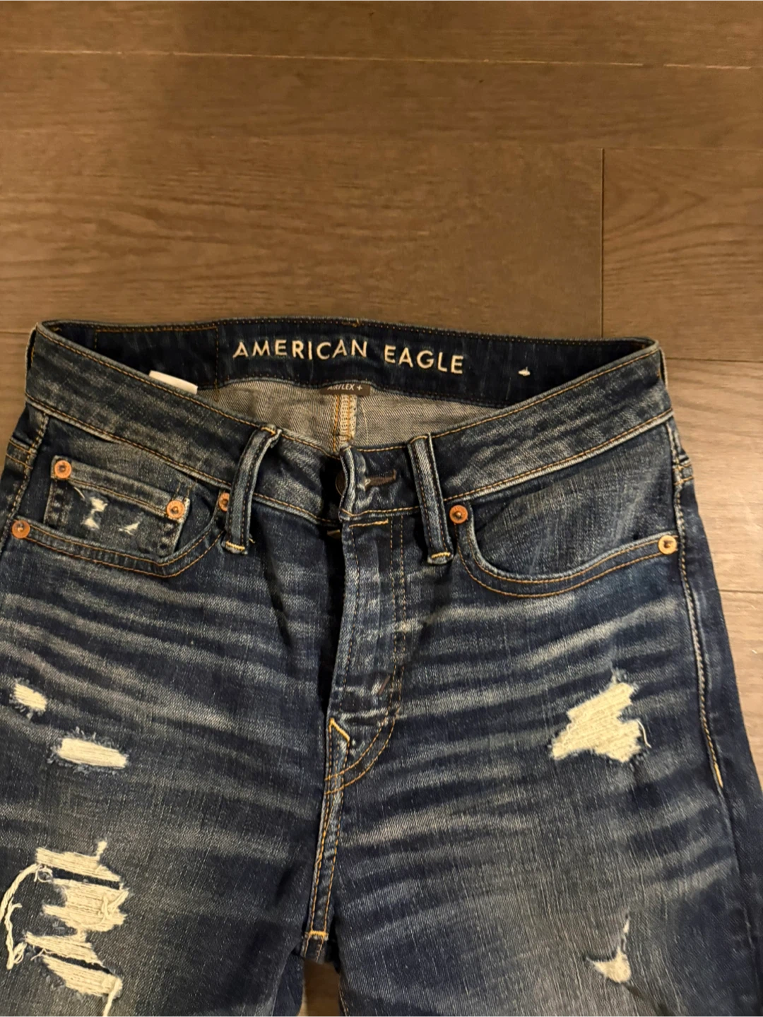 American Eagle Blue Distressed Jeans - photo 3