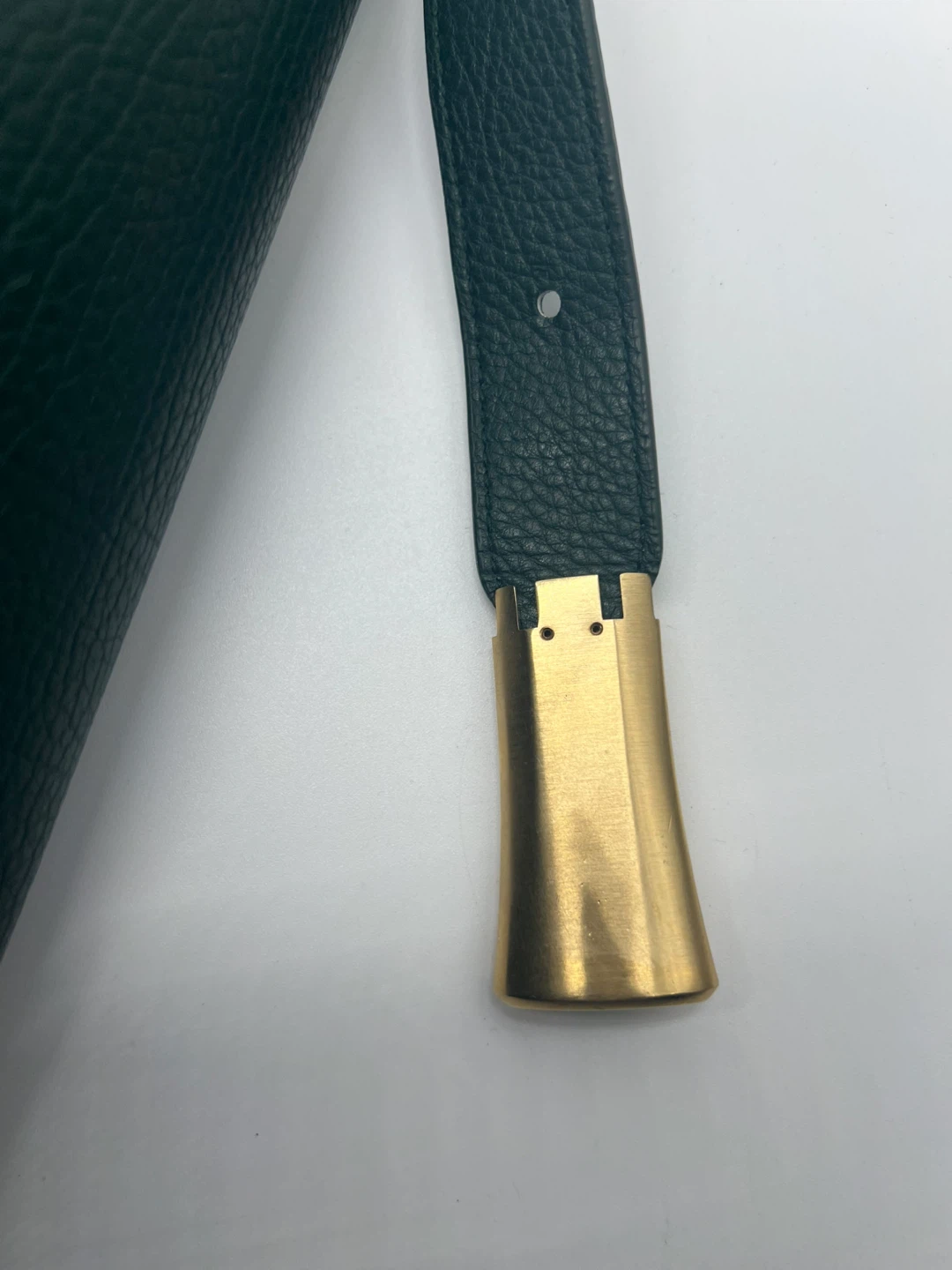 NEW BURBERRY Medium Chess Green Leather Goat Hair Shoulder Bag - photo 5