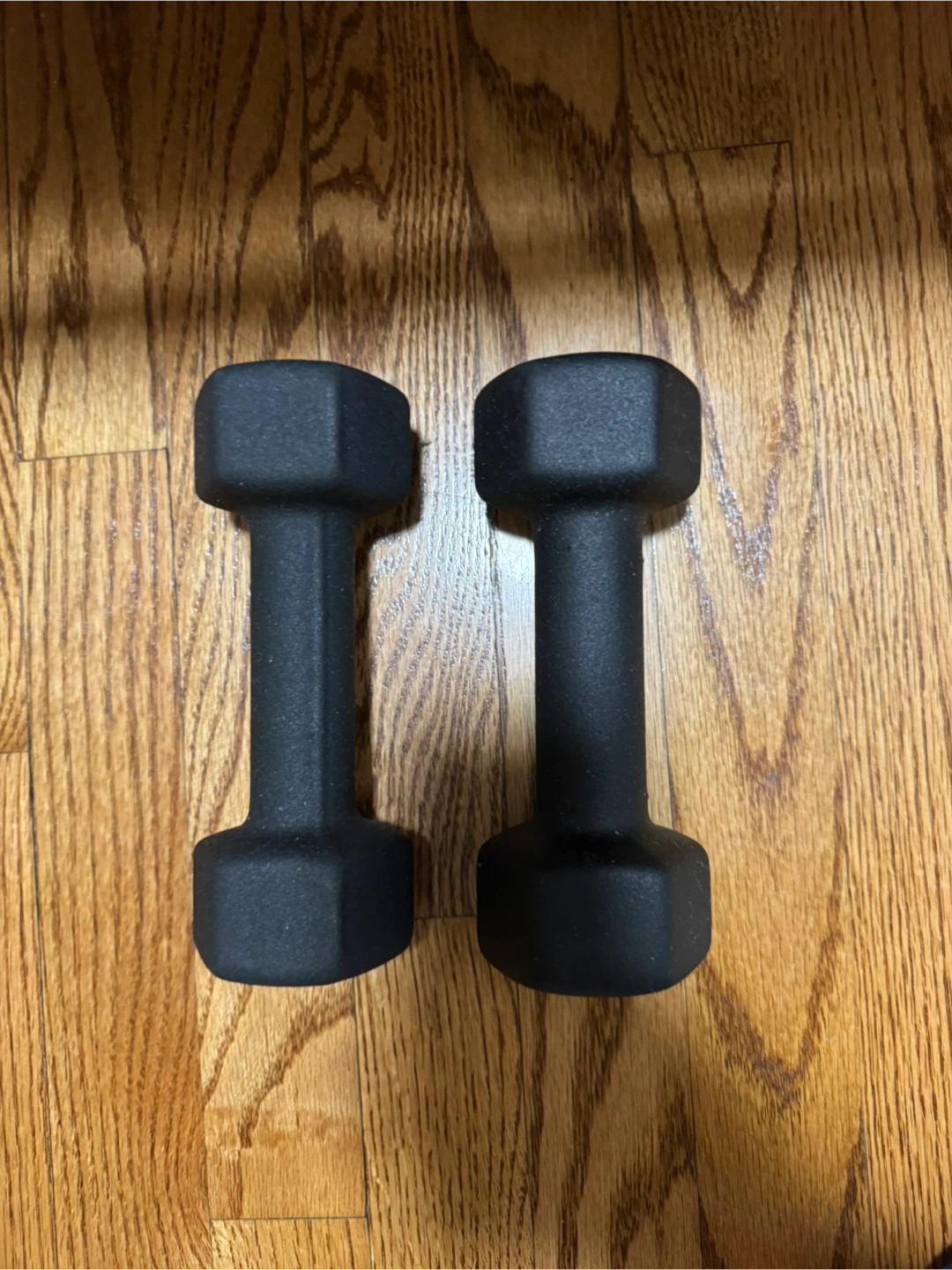 Black Hex Dumbbells (Pair)