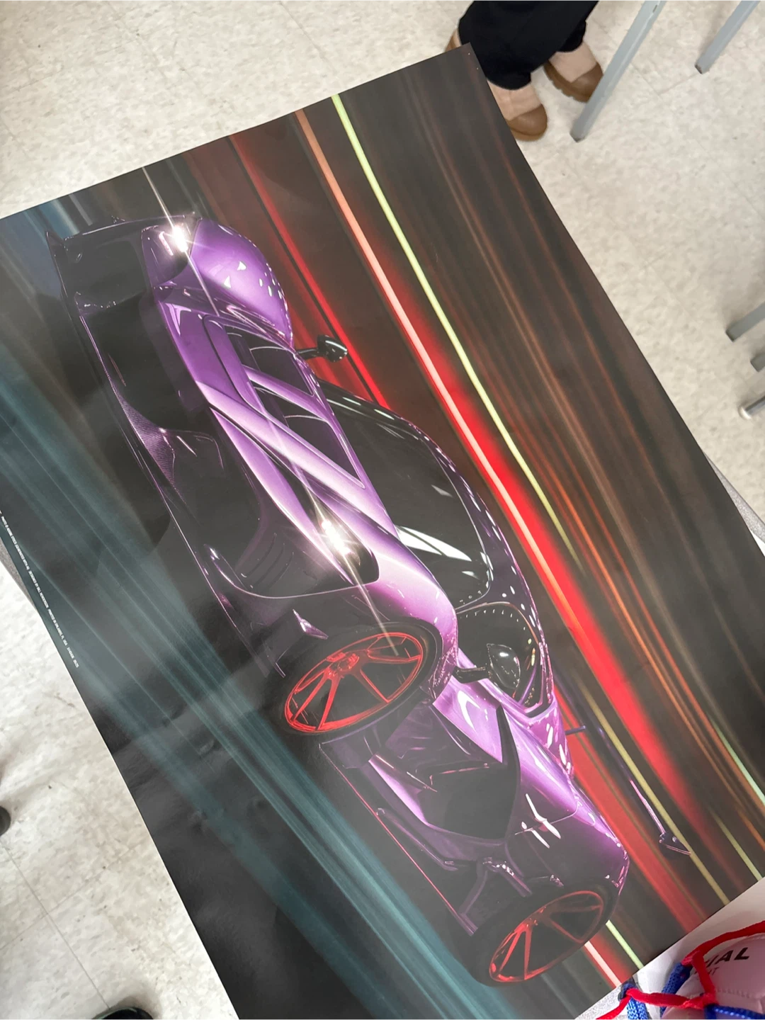 Purple Sports Car Poster - photo 5