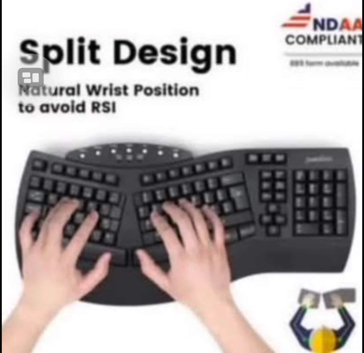 Perixx PERIBOARD-419 Ergonomic Split Keyboard - photo 3