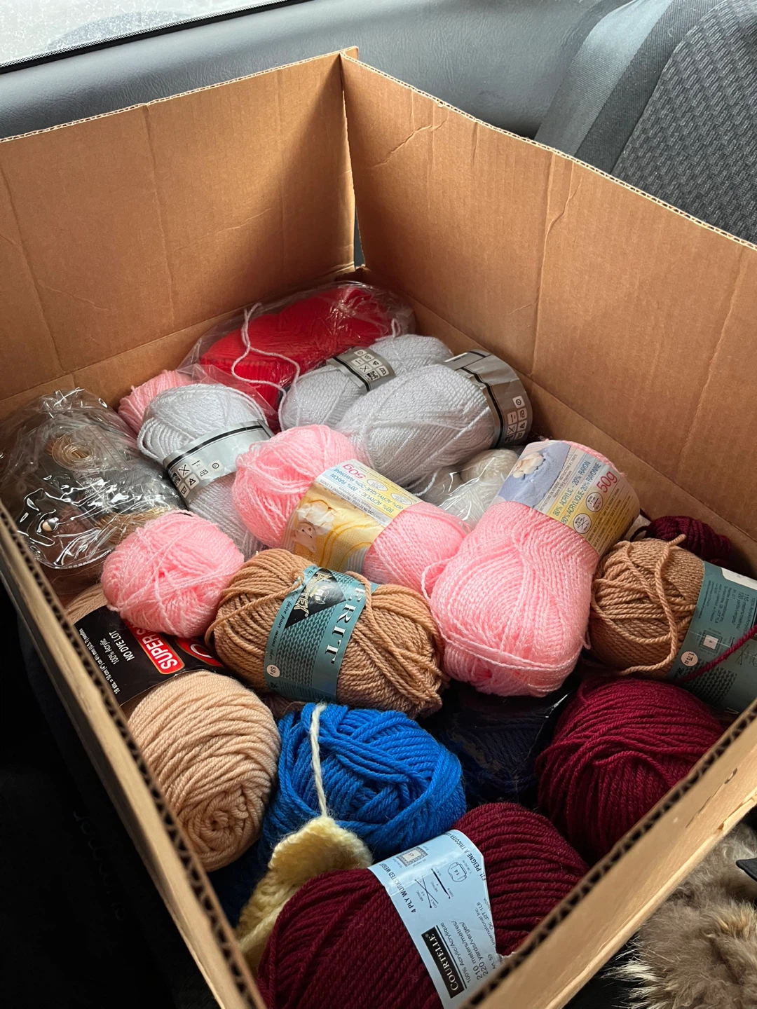 Box of yarns
