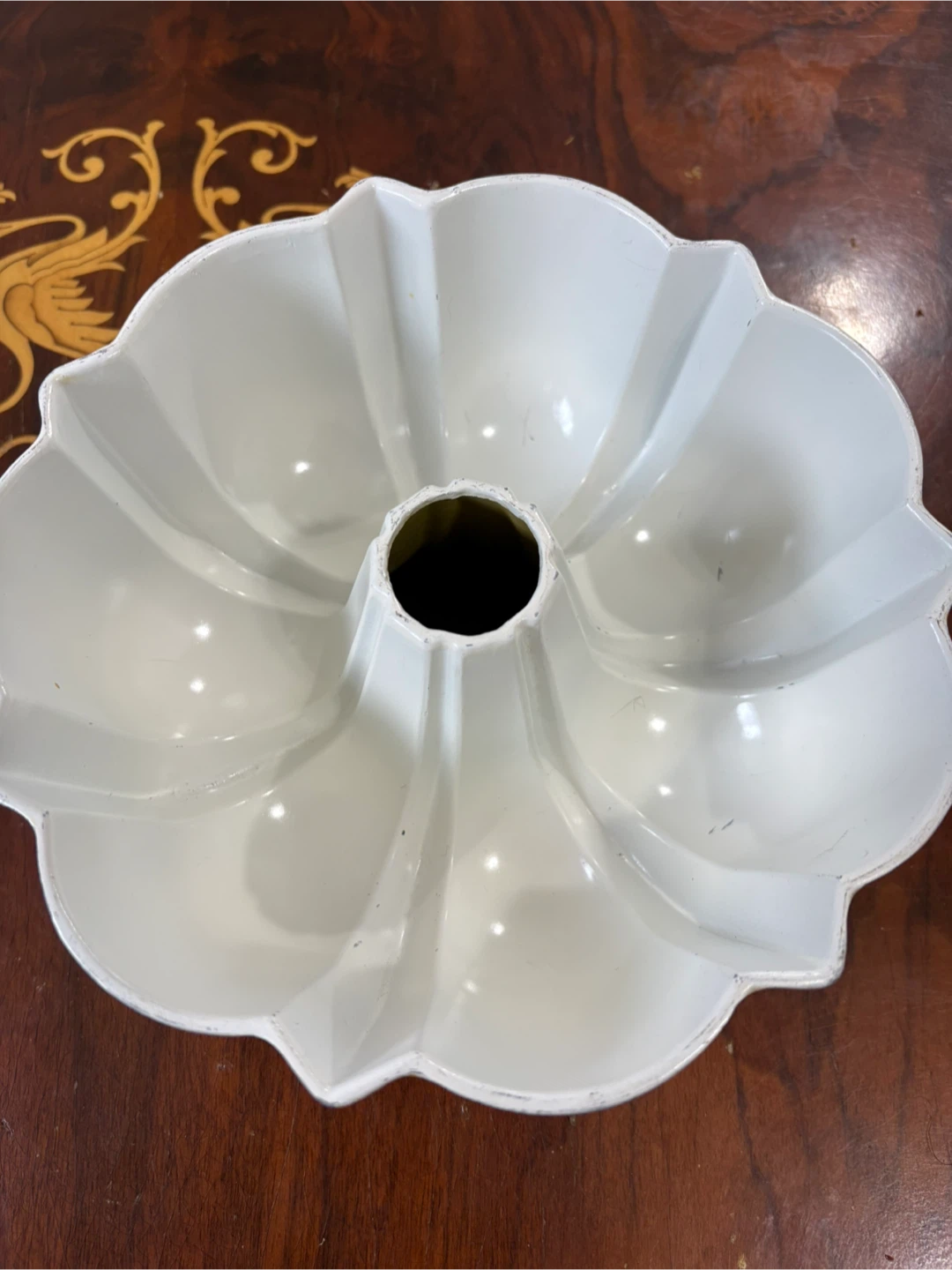 Nordic Ware Bundt Fluted Pan Yellow Heavy Aluminum Products USA