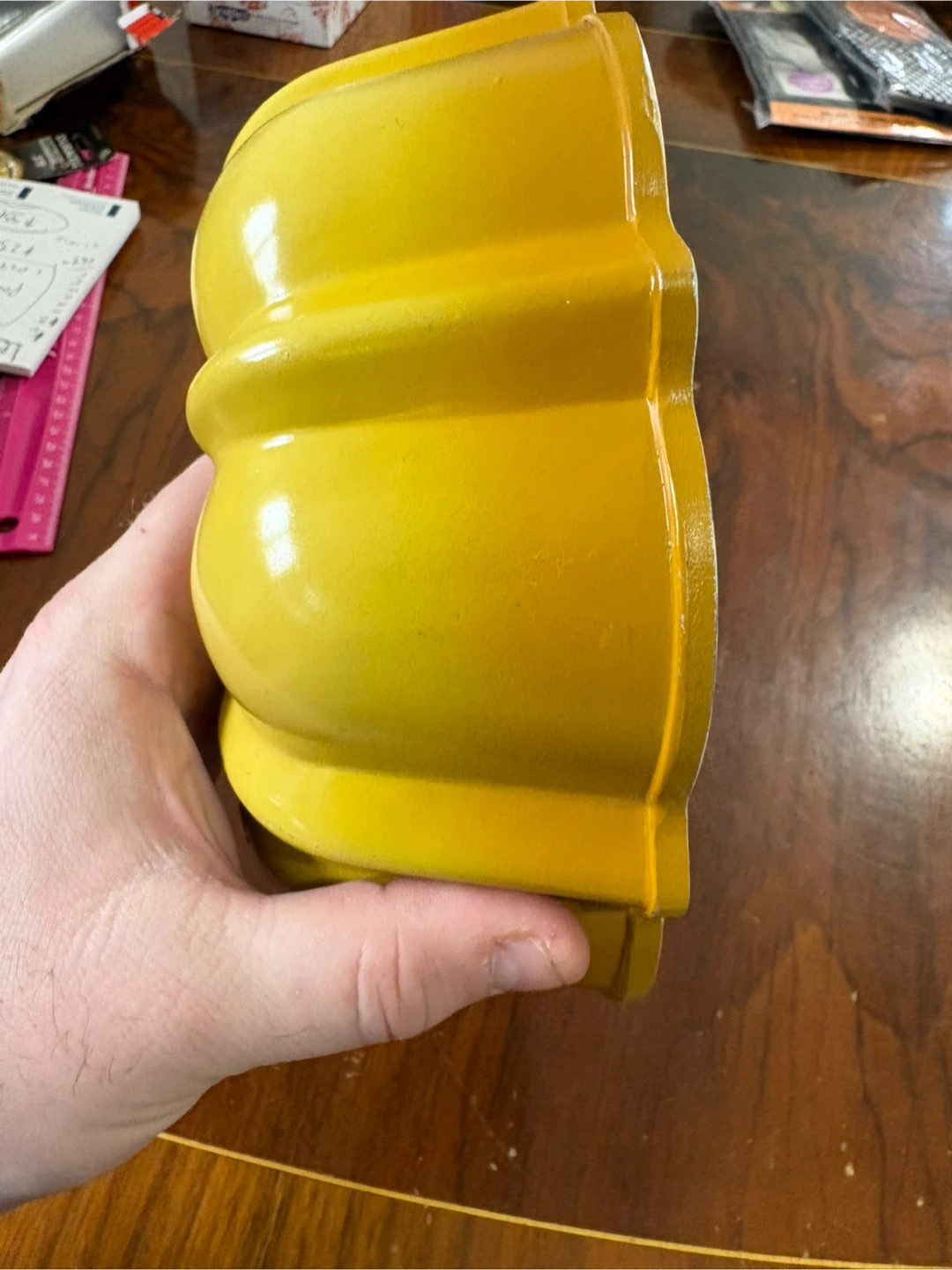 Nordic Ware Bundt Fluted Pan Yellow Heavy Aluminum Products USA - photo 5