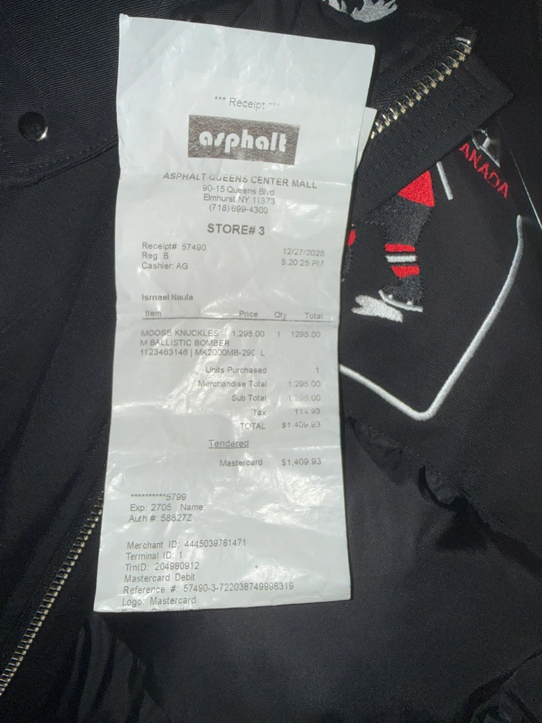 Moose Knuckles Bomber Jacket(TRADE FOR A MOOSE KNUCKLES  SIZE M) - photo 2
