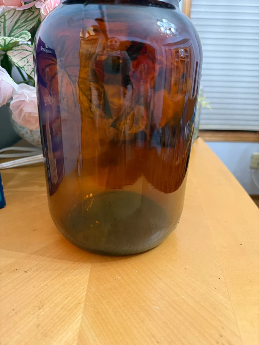 Amber Glass Jar