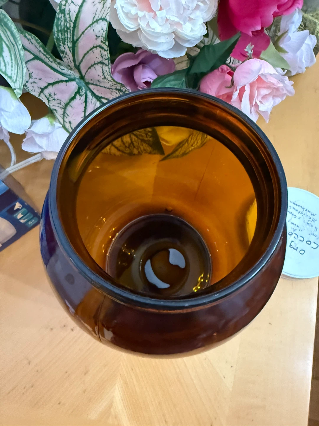 Amber Glass Jar - photo 2