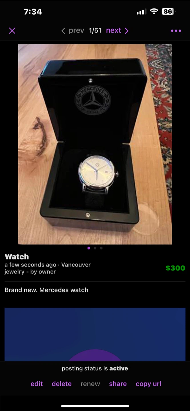 Mercedes-Benz Watch in Presentation Box - photo 4