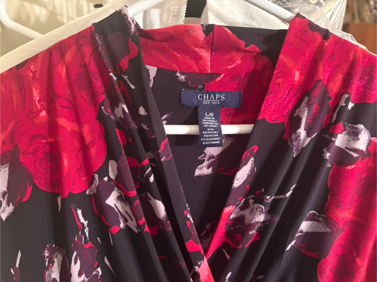Chaps Floral Wrap Dress - photo 2
