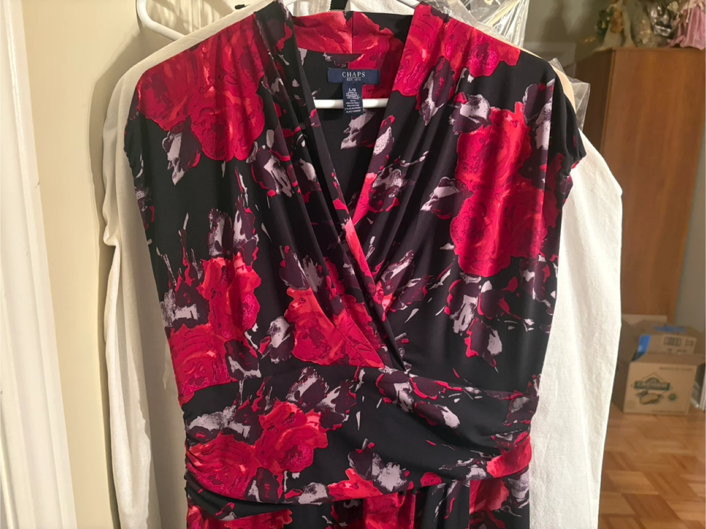 Chaps Floral Wrap Dress - photo 3
