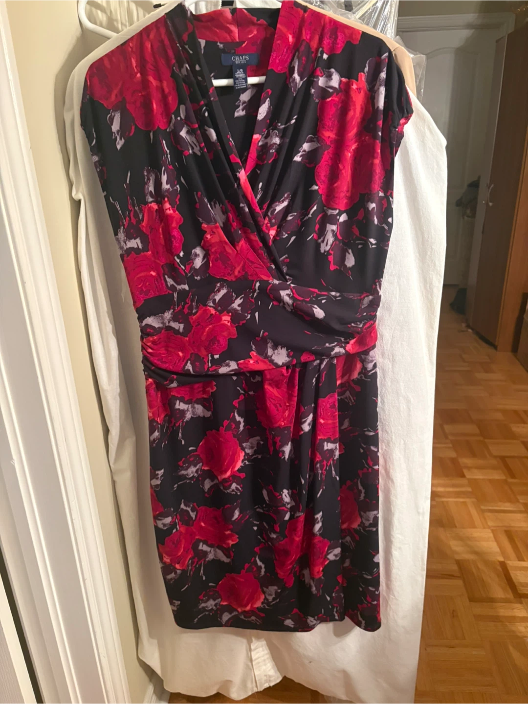 Chaps Floral Wrap Dress - photo 4