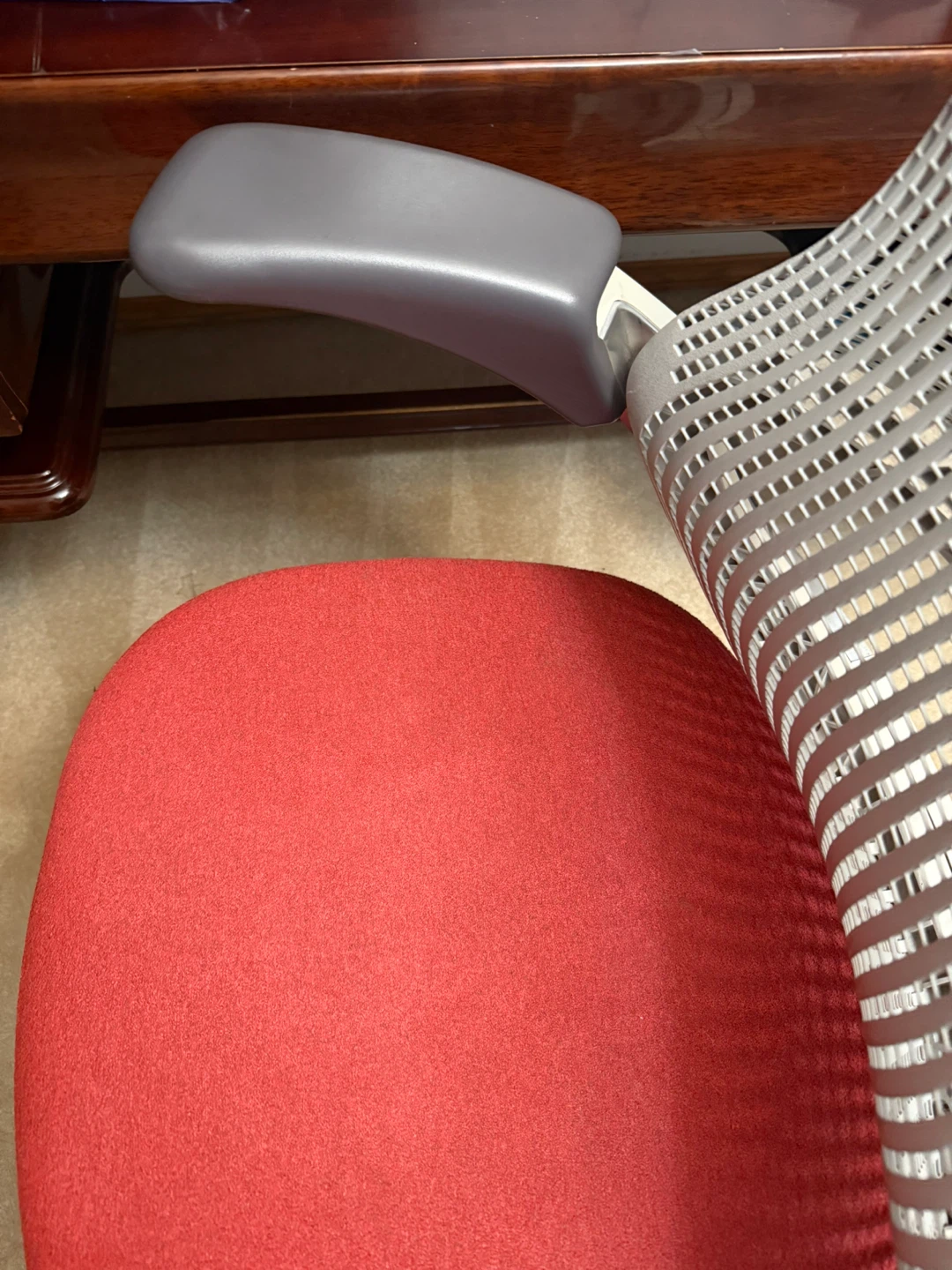Herman miller Knoll Office Chair Red Seat - photo 3