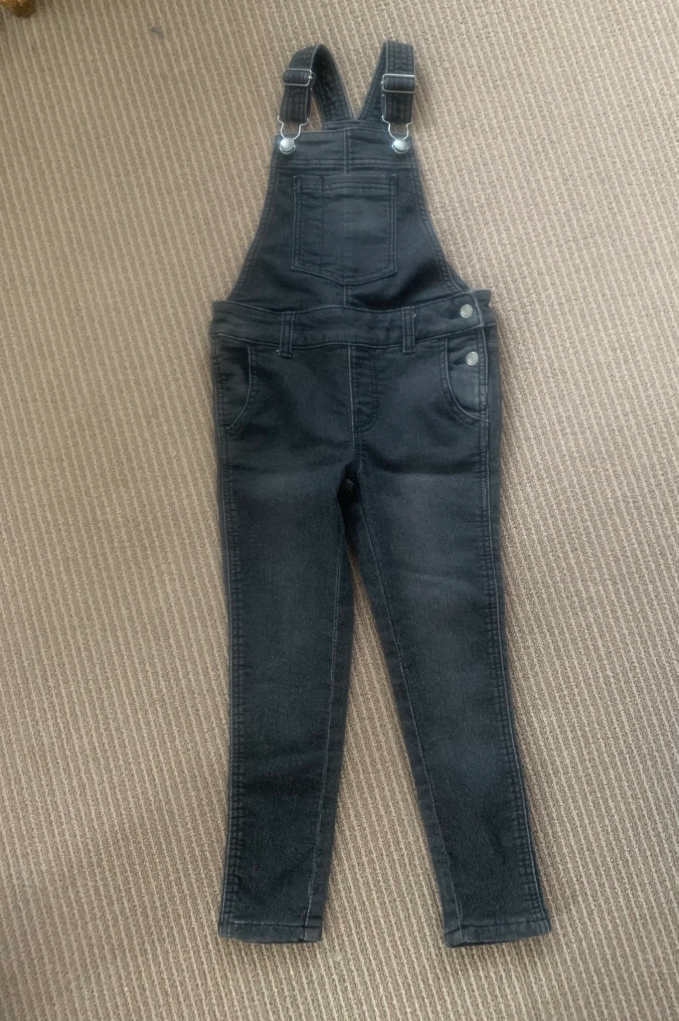 Kids Denim Overalls & Rainbow Jeans Bundle - photo 3