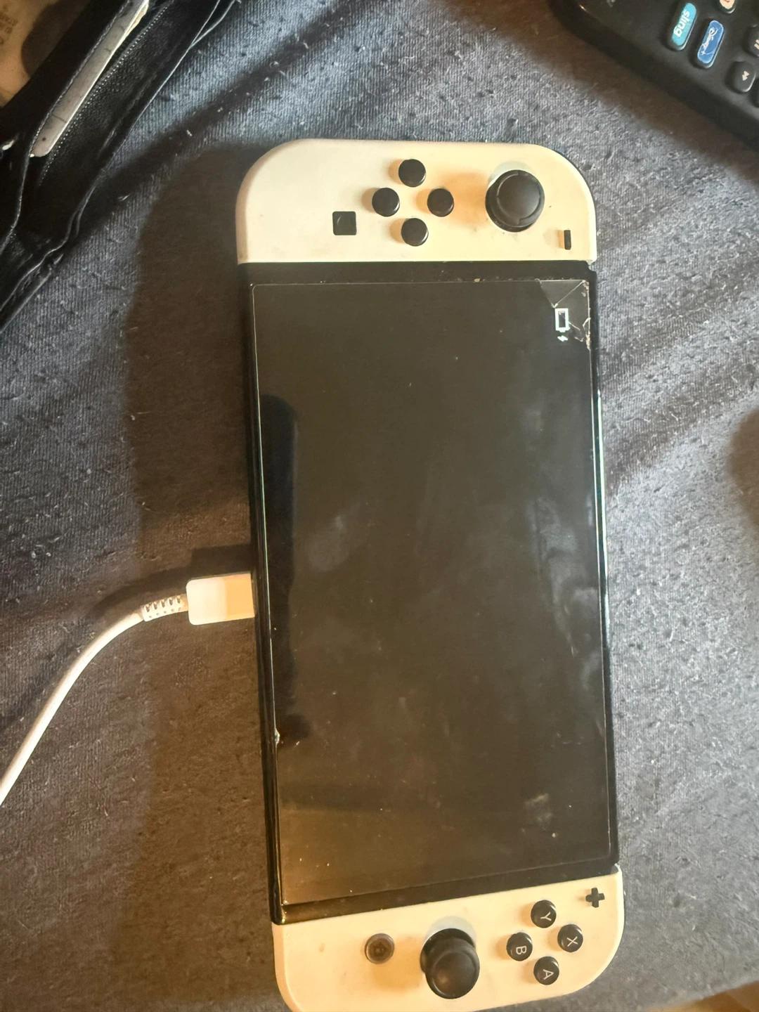 Nintendo Switch OLED White Console w/red dead redemption - photo 4
