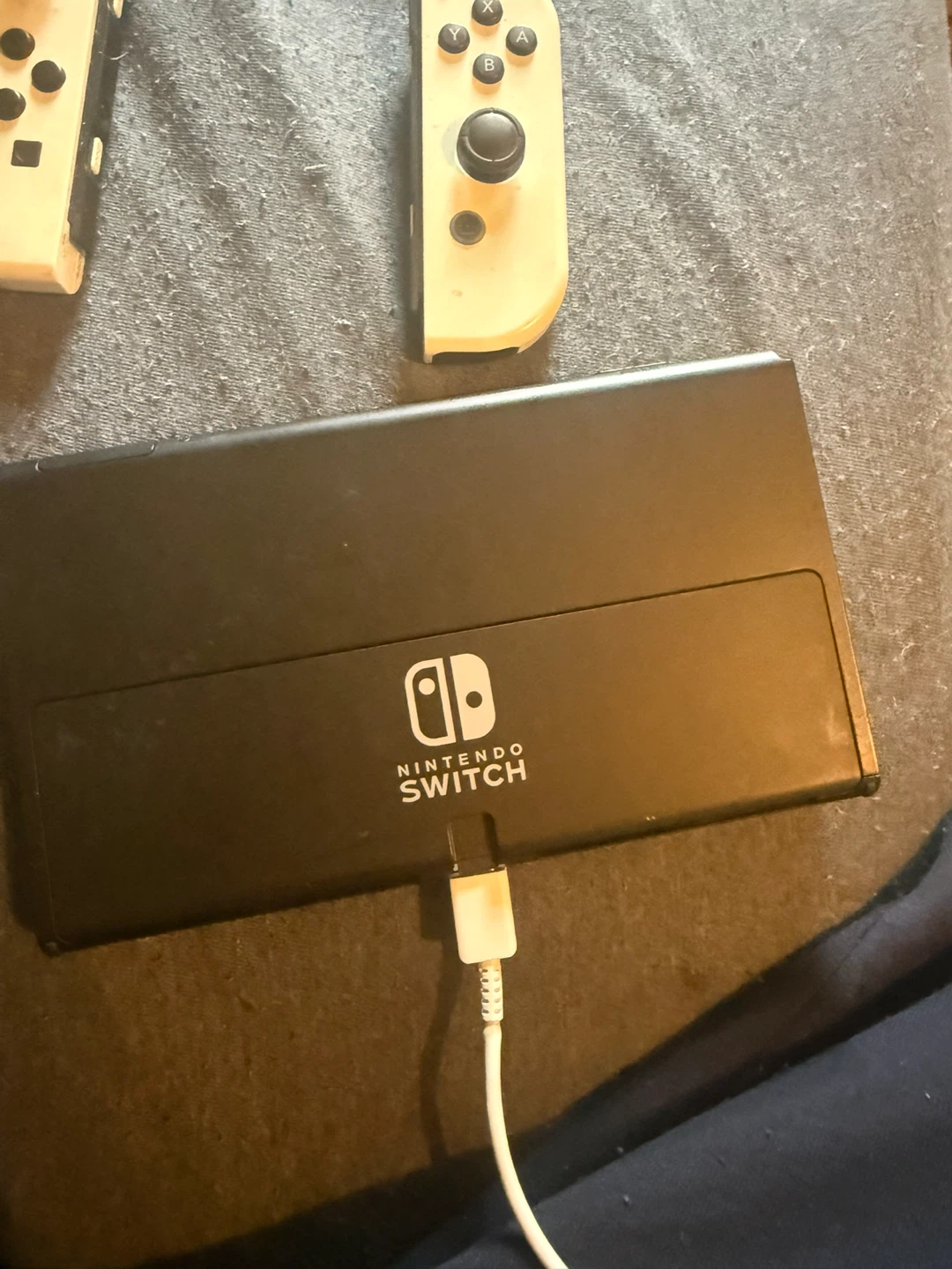 Nintendo Switch OLED White Console w/red dead redemption - photo 2