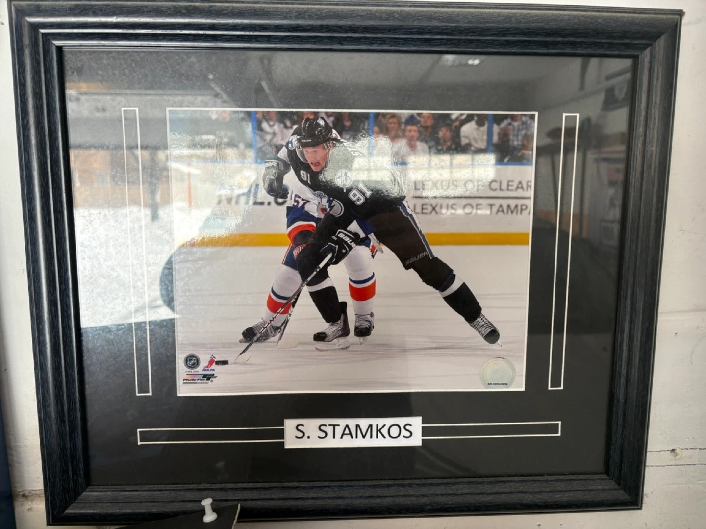 Framed S. Stamkos Hockey Photo