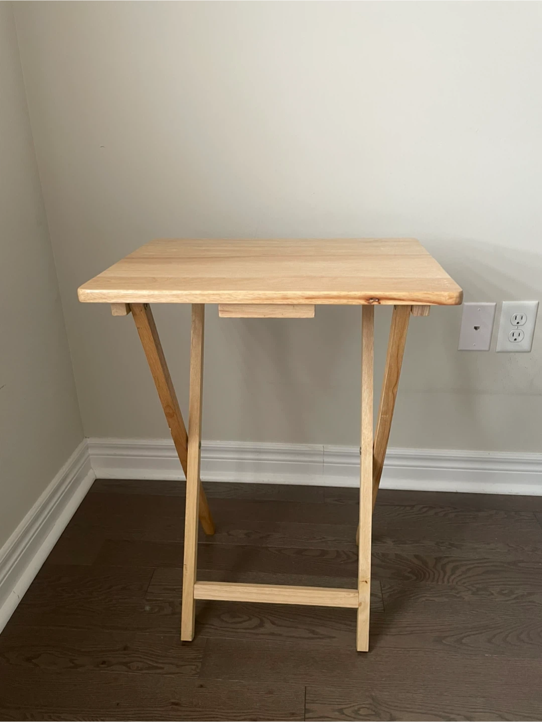 Wooden Folding Side Table 🥕
