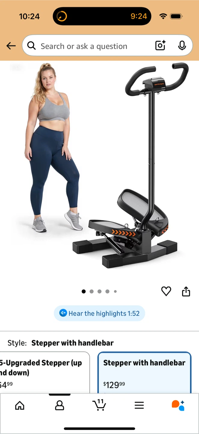Sportsroyals Stepper with Handlebar